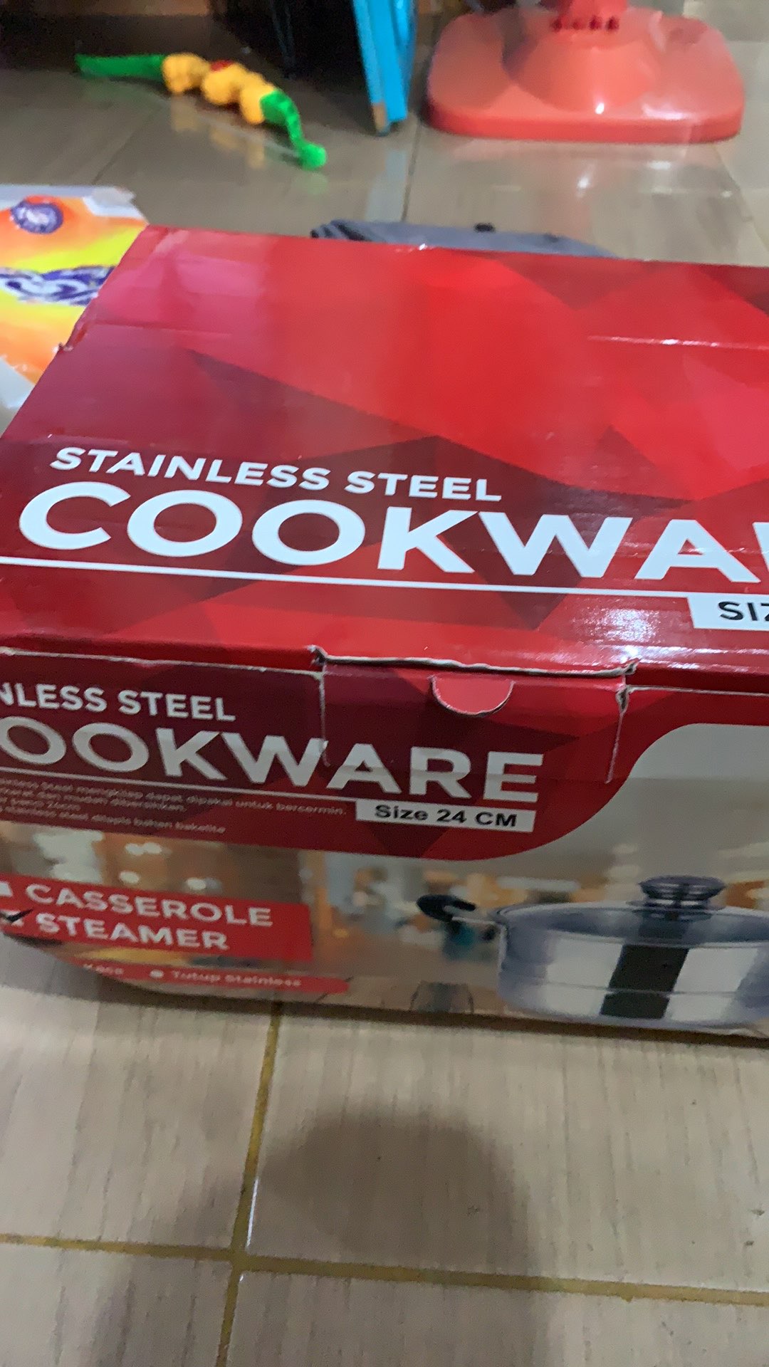 Dandang Steamer Kukusan Stainless Muliya Tutup Kaca 24 Cm