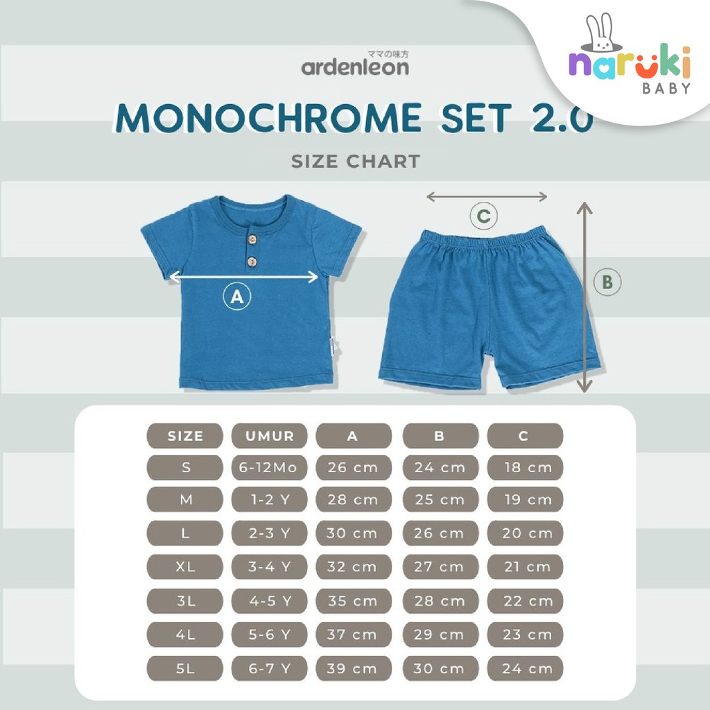 Ardenleon Monochrome Set Kids Arden Leon Baju Setelan Anak (NEW COLOR)