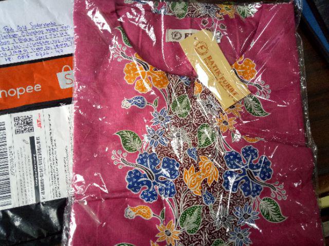 Batik Furry - Atasan Batik Tunik Wanita Modern Terbaru Seragam Kantor Tunik Size S - 4xl