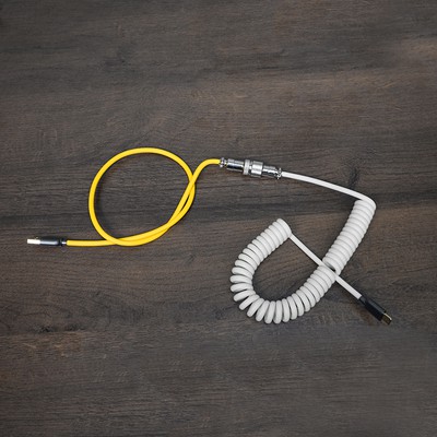 FLCMMK Mechanical Keyboard Coiled Cable Type-C Aviator