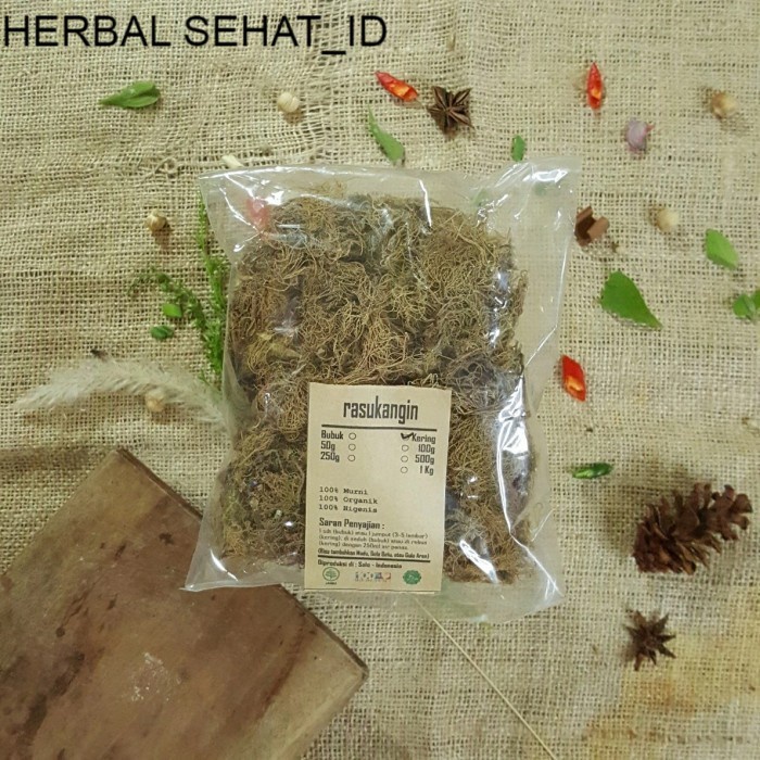 RASUKANGIN / KAYU ANGIN KERING 250 GRAM - Usnea Thallus - MURNI - JSR