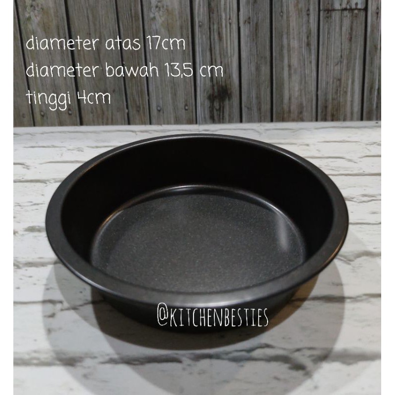 loyang bulat 17cm anti lengket Loyang kue Loyang bulat teflon
