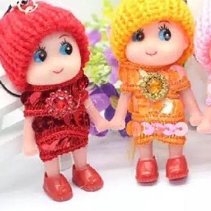 ✲ Topper kepala barbie, cake dekorasi, hiasan kue tart - Merah ➵
