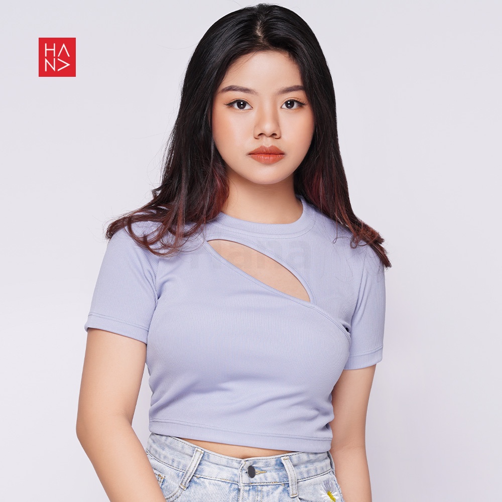 Hana Fashion - Alika Knit Crop Top Atasan Wanita - CT198