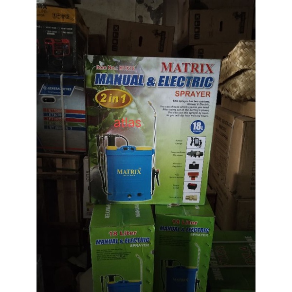alat semprot hama disinfektan elektrik sprayer 2in1 18liter