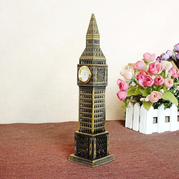 Souvenir Big Ben London 23.5Cm w/ JAM / Souvenir Oleh2 London England