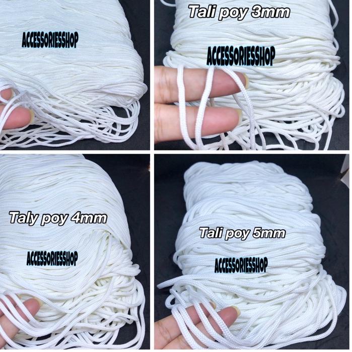 

Terjangkau Tali poy 2mm-3mm-4mm-5mm -+1KG