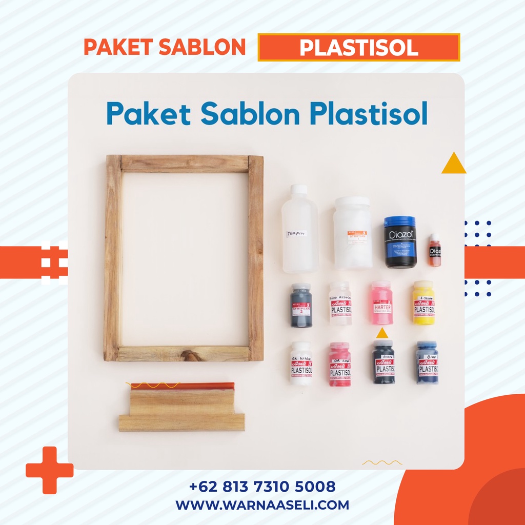 

Paket Sablon PLASTISOL Untuk Pemula