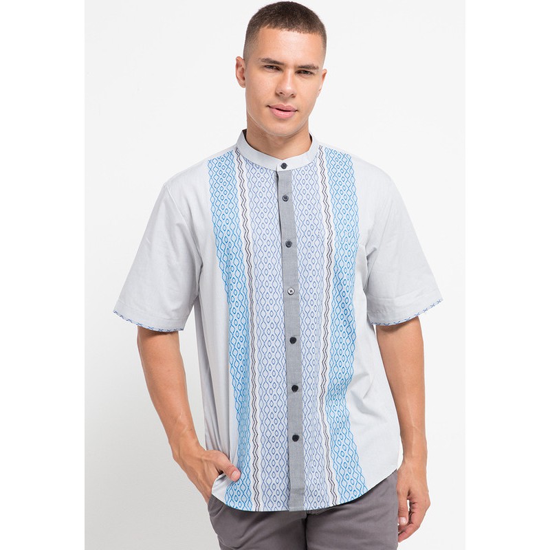 TWO-D by DHINI AMINARTI Koko Tangan Pendek Grey, Blue