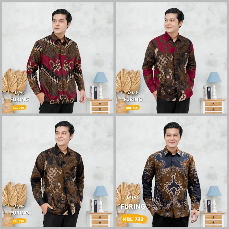 kemeja batik halus furing kemeja premium halus solo size M L XL XXL