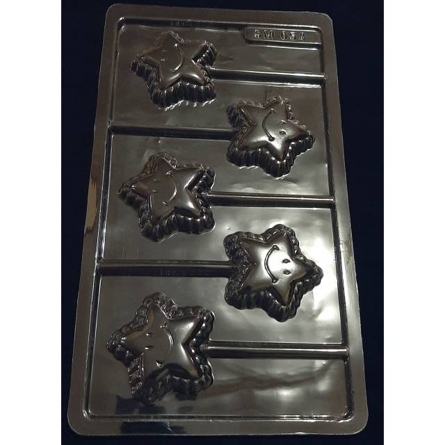 CETAKAN COKLAT STIK LOLIPOP BINTANG