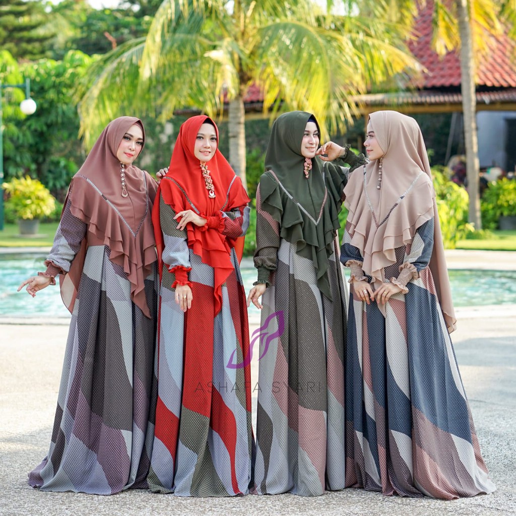gamis azizah set by ashafa
