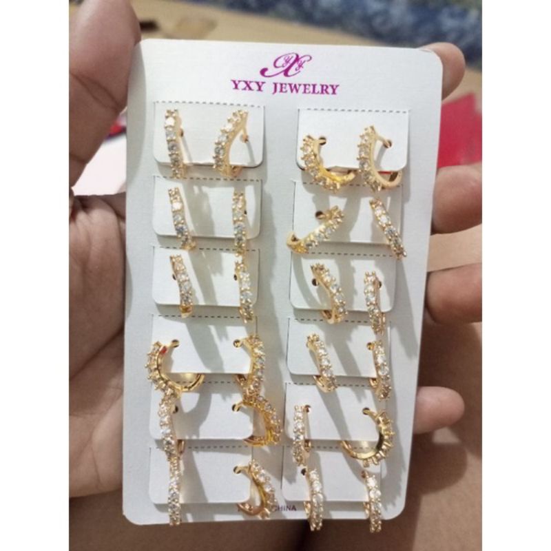 Anting Ceplik Lapis Emas 18k