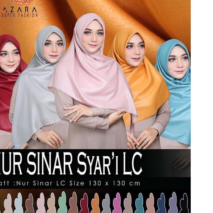 ❀ [130x130cm] Hijab Jumbo LUXURY NUR SINAR SYARI LC by Azara ♨