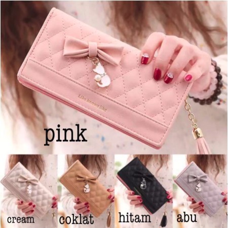 DOMPET ALEESHA DOMPET PANJANG WANITA DOMPET FASHION LUCU IMUT