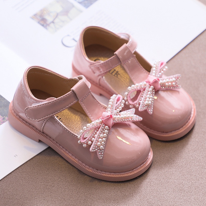 Sepatu Anak Perempuan PU Leather Loafers ARA Import size 21 - 30