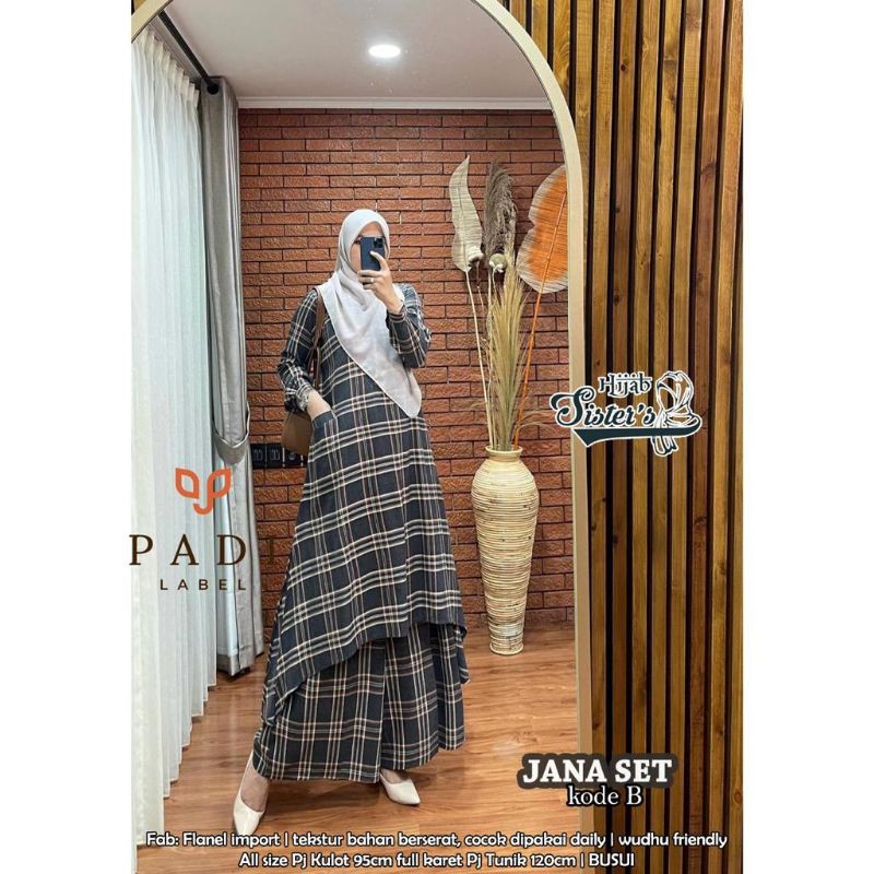 BEST SELLER ORI Jana Set KODE D, B,E,G BerLabel Hijab Sister