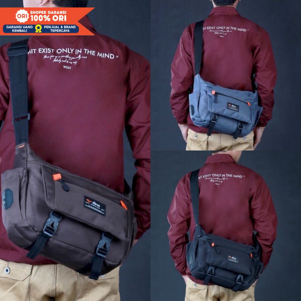 Tas Selempang Pria - Cowok Tas Sling bag Slempang Kerja Distro Terbaru Besar Murah Tas hp kamera ori