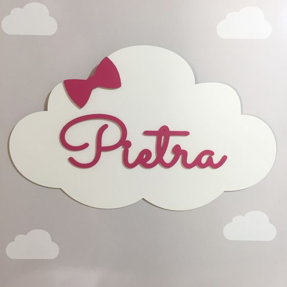 

Papan nama kayu motif awan