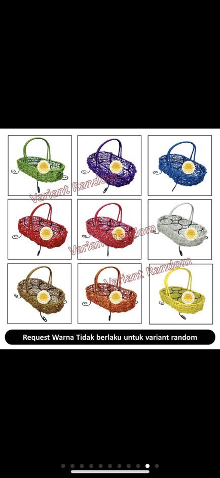 Tempat Akua Gelas Dari Rotan Isi 6 Cup - Tempat Air Mineral Bahan Rotan 6 Lubang - Tempat Aqua Mini