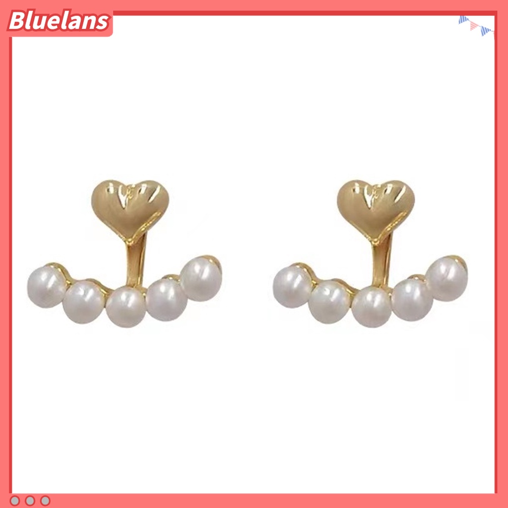 1 Pasang Anting Stud Mutiara Tiruan Bahan Alloy Untuk Aksesoris