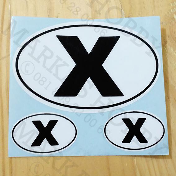 

Stiker / Sticker Initial Regional X