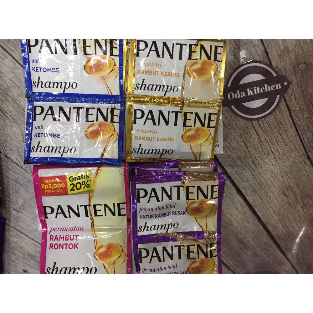 PANTENE SHAMPOO PRO-V ANTI KETOMBE RAMBUT RONTOK TERNUTRISI RAMBUT KERING RAMBUT RUSAK 12x10ml