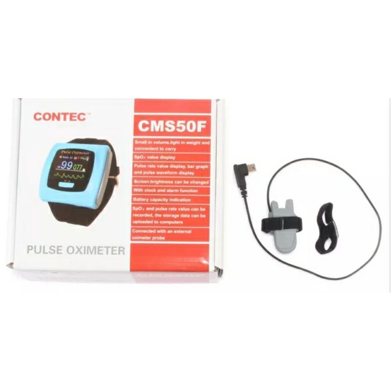 CONTEC CMS50F Wrist Spo2 Oximeter Blood Oxygen 24H Overnight PR Monito

