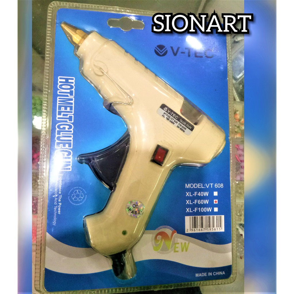 

Alat Tembak Lem Stick Glue Gun VTEC 608 Putih Tembakan Lem tembak stick Panas