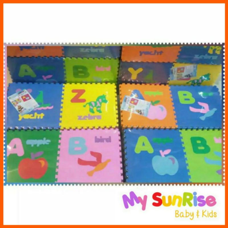 READY  Evamats HURUF GAMBAR / EVAMAT/ Karpet Puzzle / Karpet Serba Guna / Playmat / Karpet Bermain A