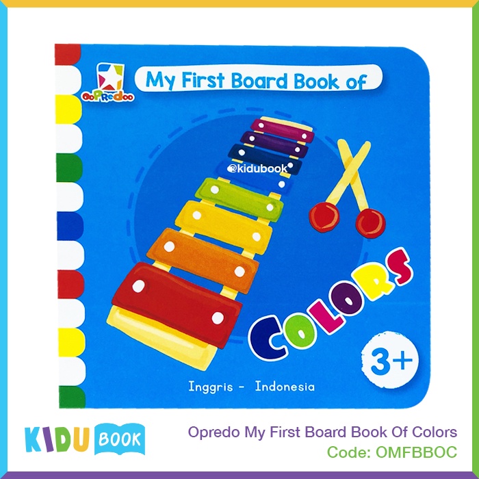 Buku Bayi dan Anak Belajar Mengenal Warna Opredo My First Board Book Of Colors Kidu Baby