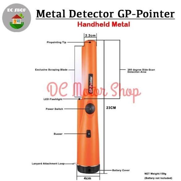 Gp Pointer Metal Detektor /Alat Deteksi Logam Metal Emas Perak
