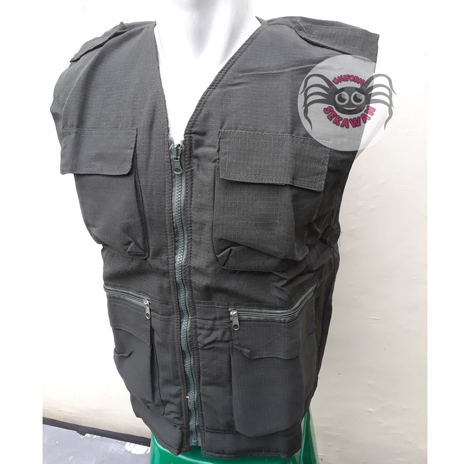 Rompi Tactical Lapangan Outdoor Rompi Satgas Hijau Army