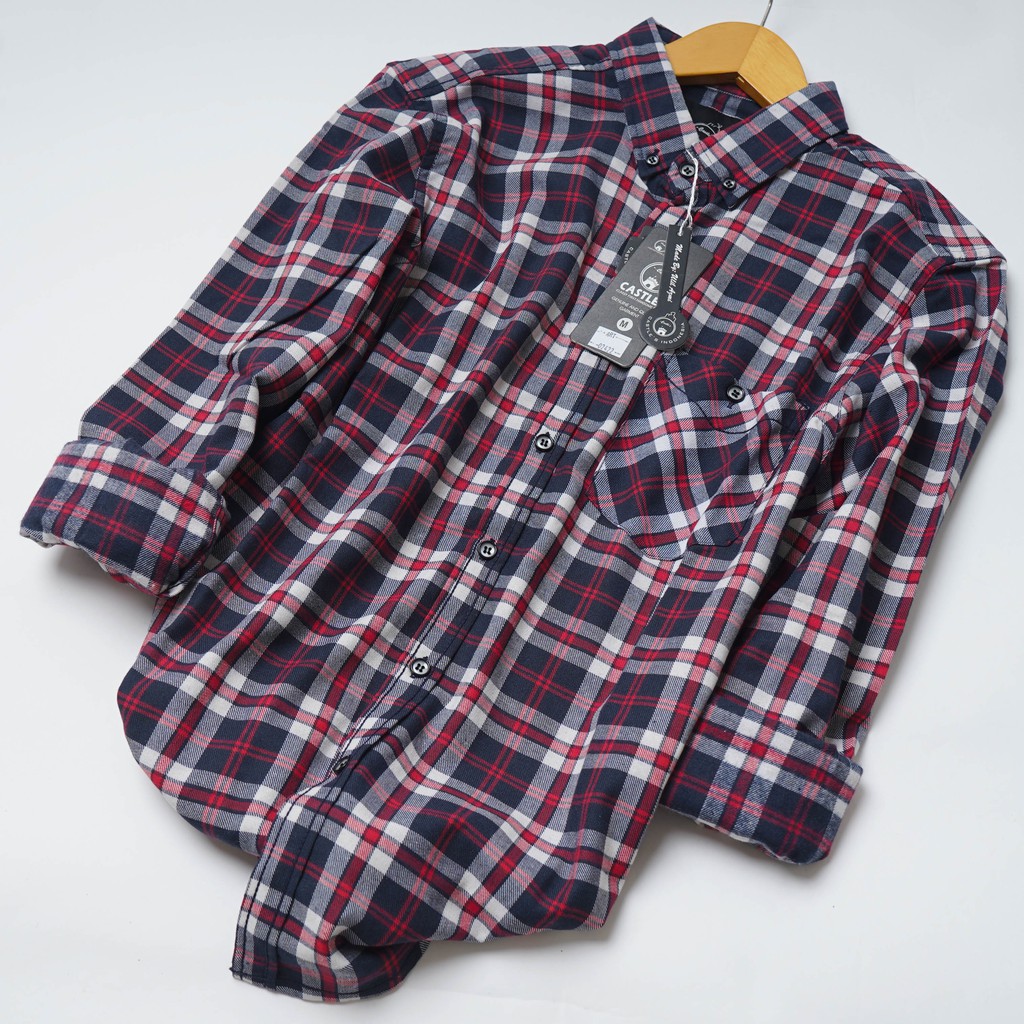 Kemeja Flanel Pria Lengan Panjang Kemeja Flanel Kerja Kantoran Flanel