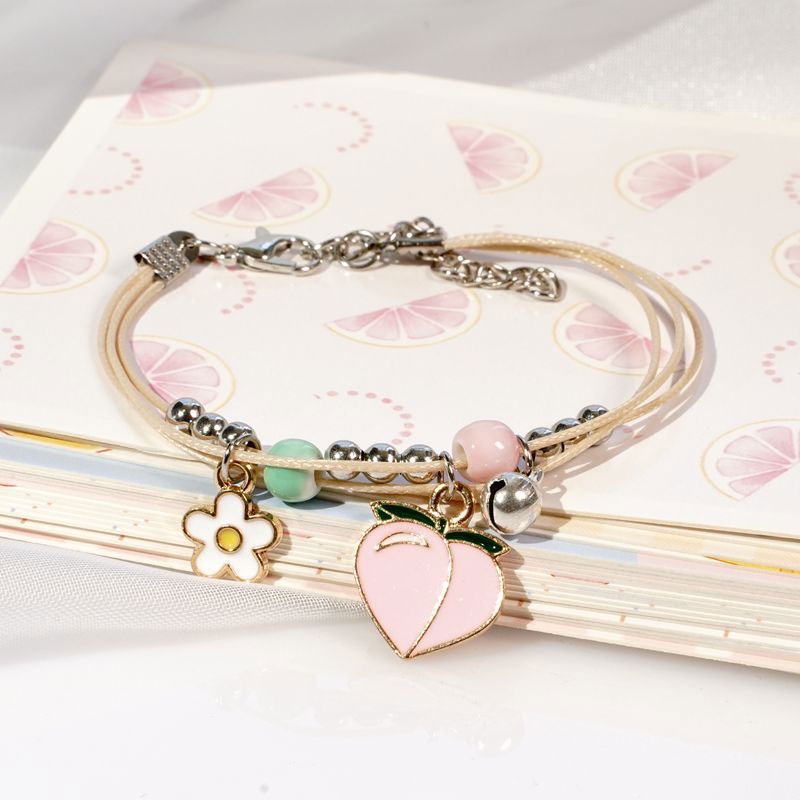 Gelang Couple Daisy Etnik Bead Tali persahabatan Braided Bracelet/Friendship Adjustable-Won