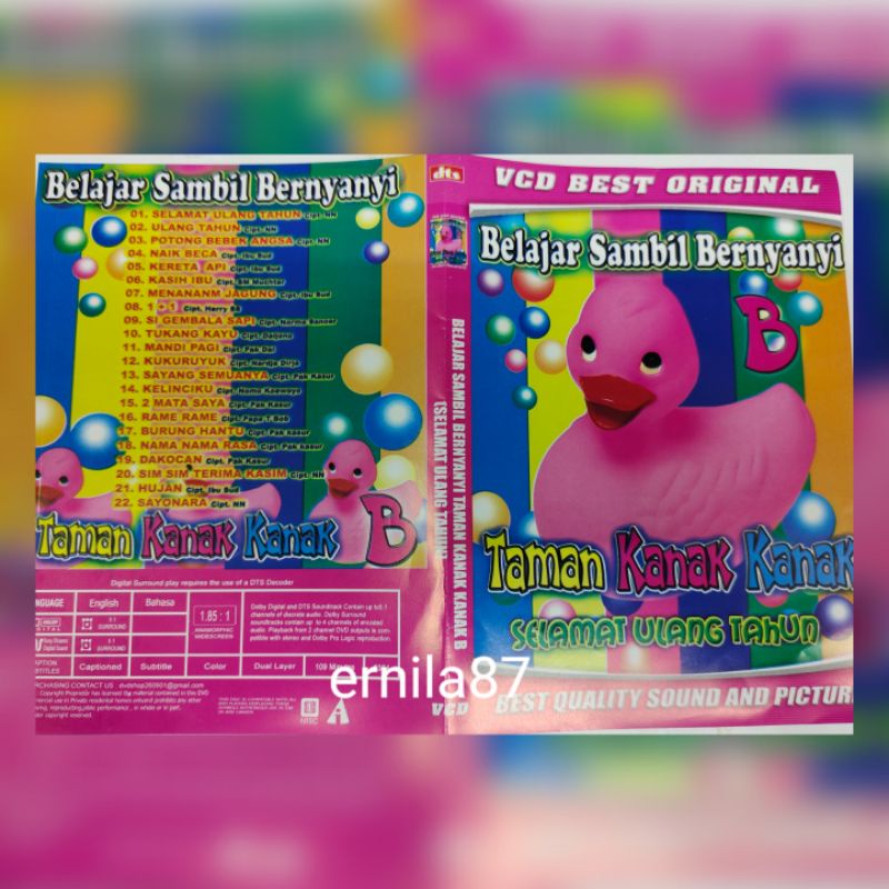 KASET LAGU ANAK " TAMAN KANAK KANAK B "