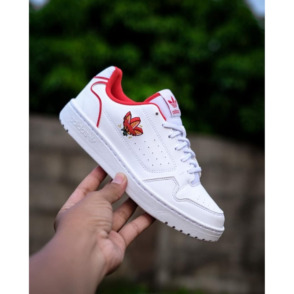 SEPATU ADIDAS NY-90 WHITE RED SNEAKERS ORIGINAL