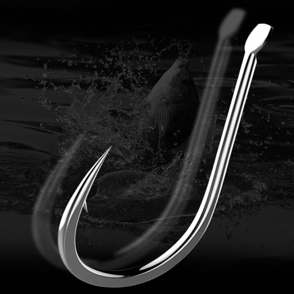 Preva 500pcs Pengait Pancing 1-5# Size Alat Pancing Kail Bengkok Bersaing