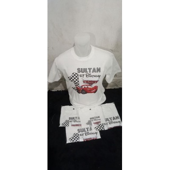 Kaos Cars Ultah Anak