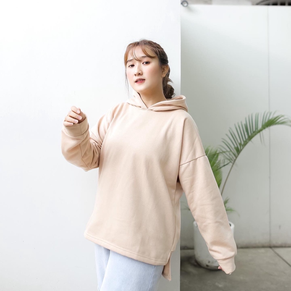 Hally Hoodie Sweater Fleece / Jaket Oversize