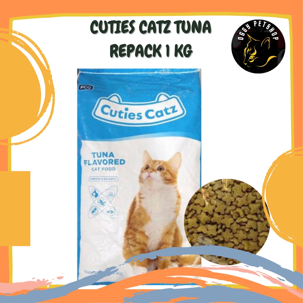 Makanan Kucing Cat Food CUTIES CATZ Tuna REPACK 1 KG | CUTIES CAT 1 Kg