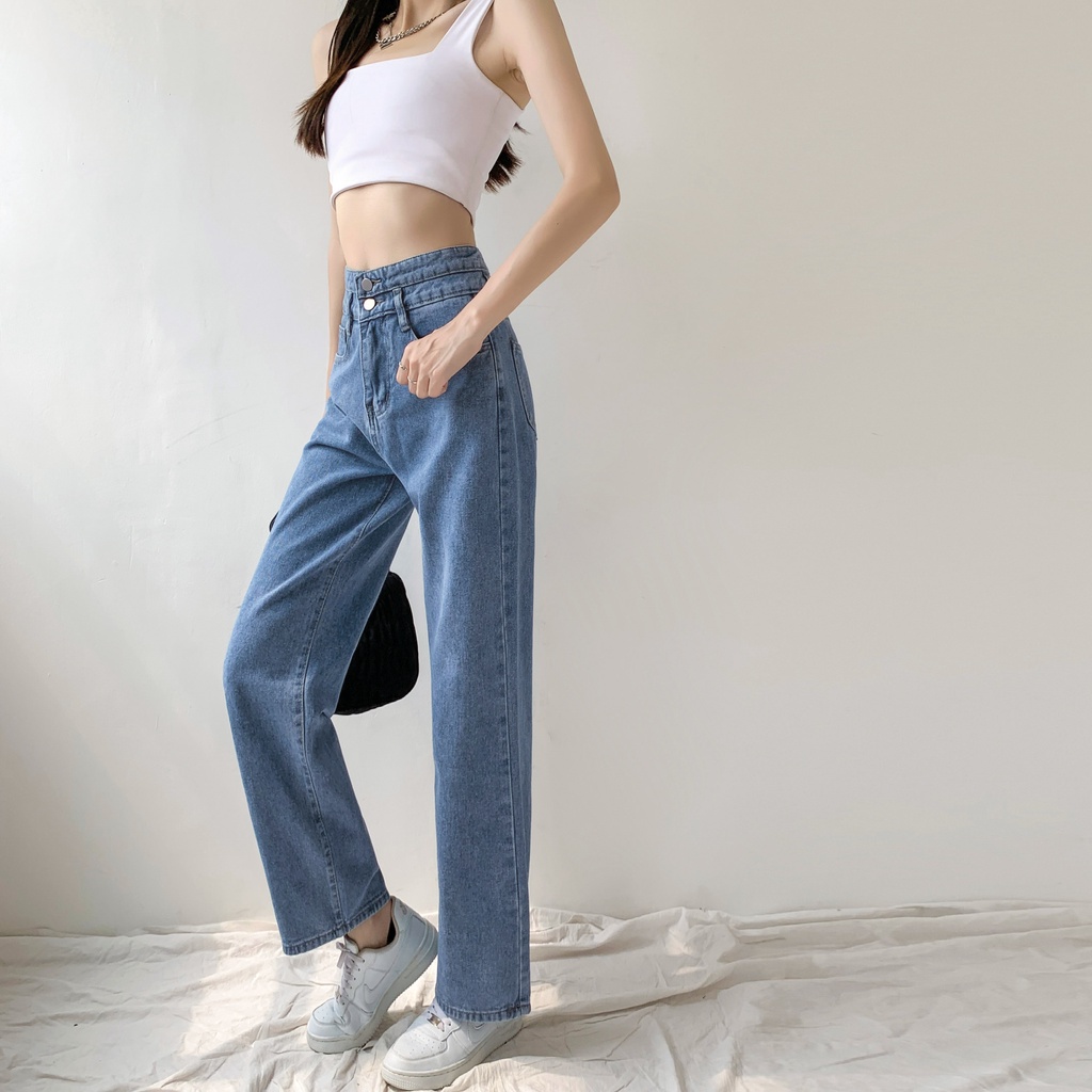 KULOT HIGH WAIST LOSEE JEANS WANITA//KULOT LOOSE