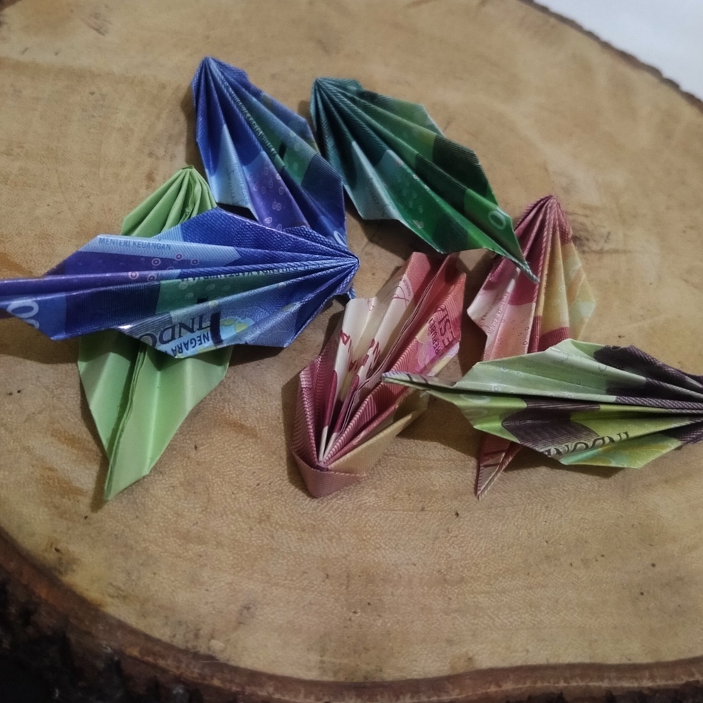 Origami Uang Mahar , Uang Mainan Mahar , Bunga Uang Mahar , Bunga Uang Lipat