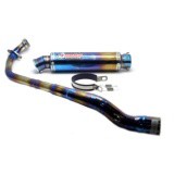 KNALPOT HOGO GP FULL PELANGI STAINLESS JUPITER-MX NEW