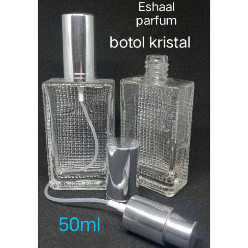 Botol parfum rintik kristal kemasan 50ml(rijek)