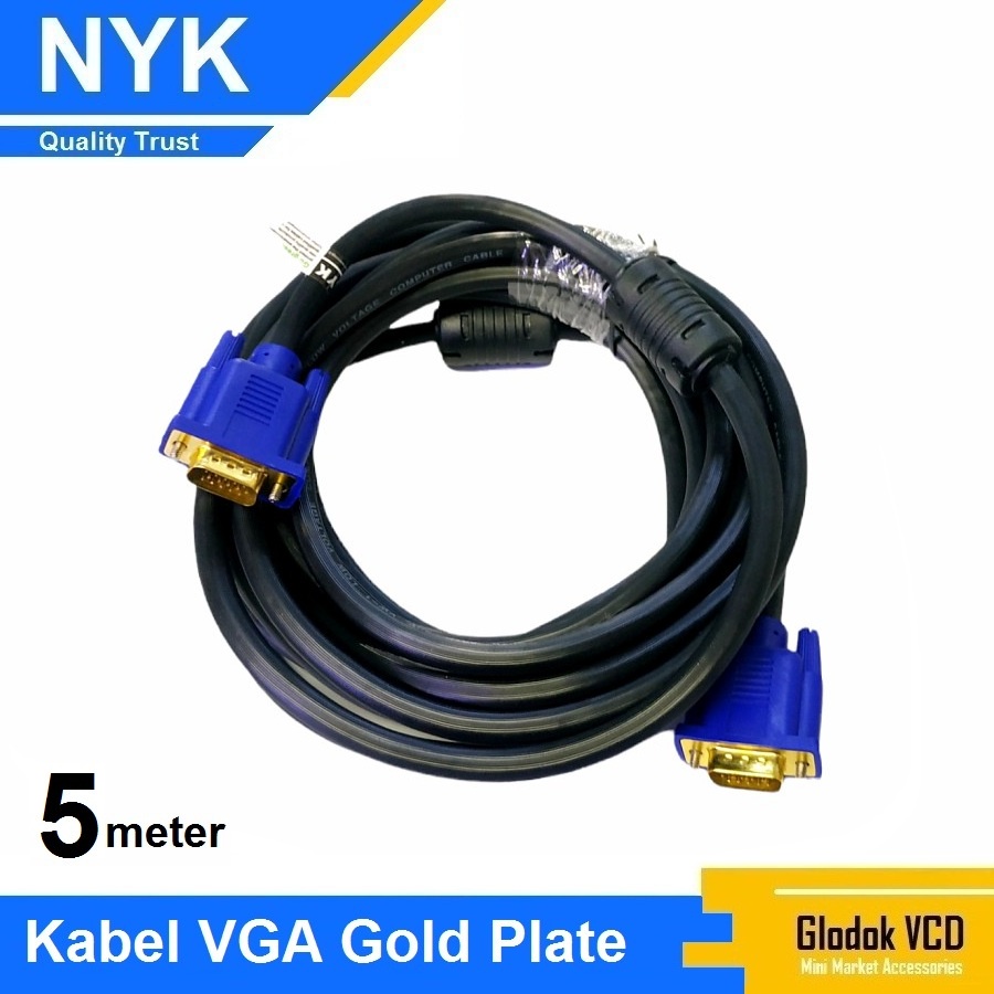 NYK Kabel VGA 5M Gold Plate Male to Male