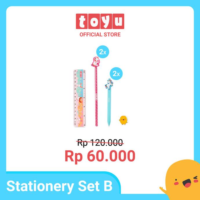 

[PAKET ALAT TULIS] Toyu Alat Tulis Sekolah Karakter Lucu B