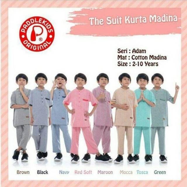 SETELAN KOKO ANAK - KURTA MADINA by paddle kids