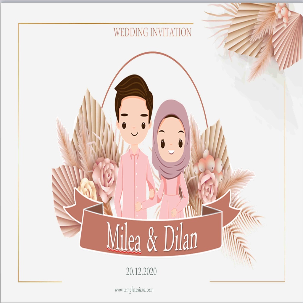 VIDEO UNDANGAN DIGITAL PERNIKAHAN 05 UNDANGAN VIDIO NIKAH NIKAHAN DESAIN UNDANGAN VIDEO  WEDDING FOR