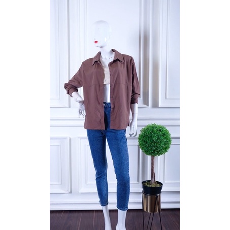 kemeja katun import bangkok , kemeja korea style import premium wanita